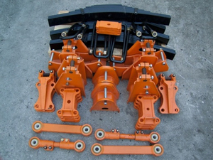 Pièces de remorque semi-remorque 90 Suspension 60 broches 230 mm Bravague avant Rougeère Spring